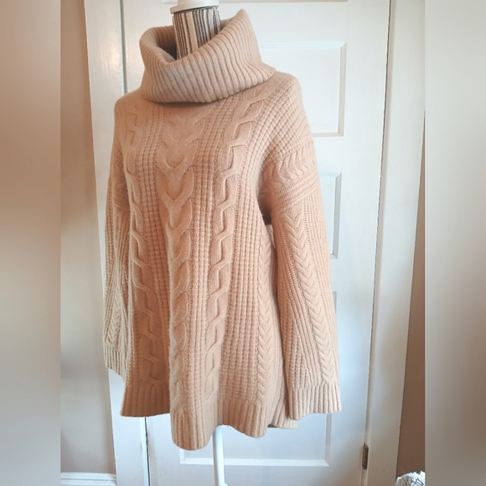 Vince Cashmere & Wool Blend Camel Turtleneck - xl - Picture 6 of 10